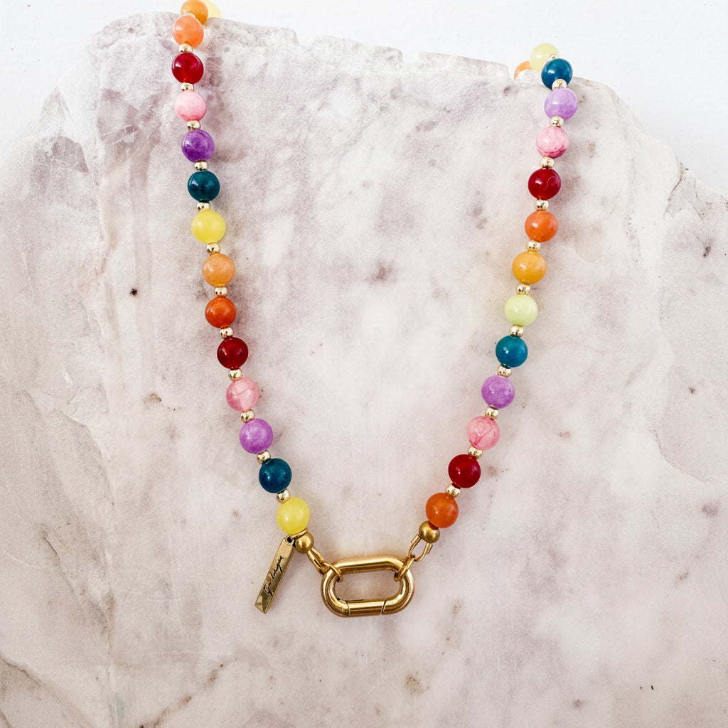 Gemstone Charm Necklace