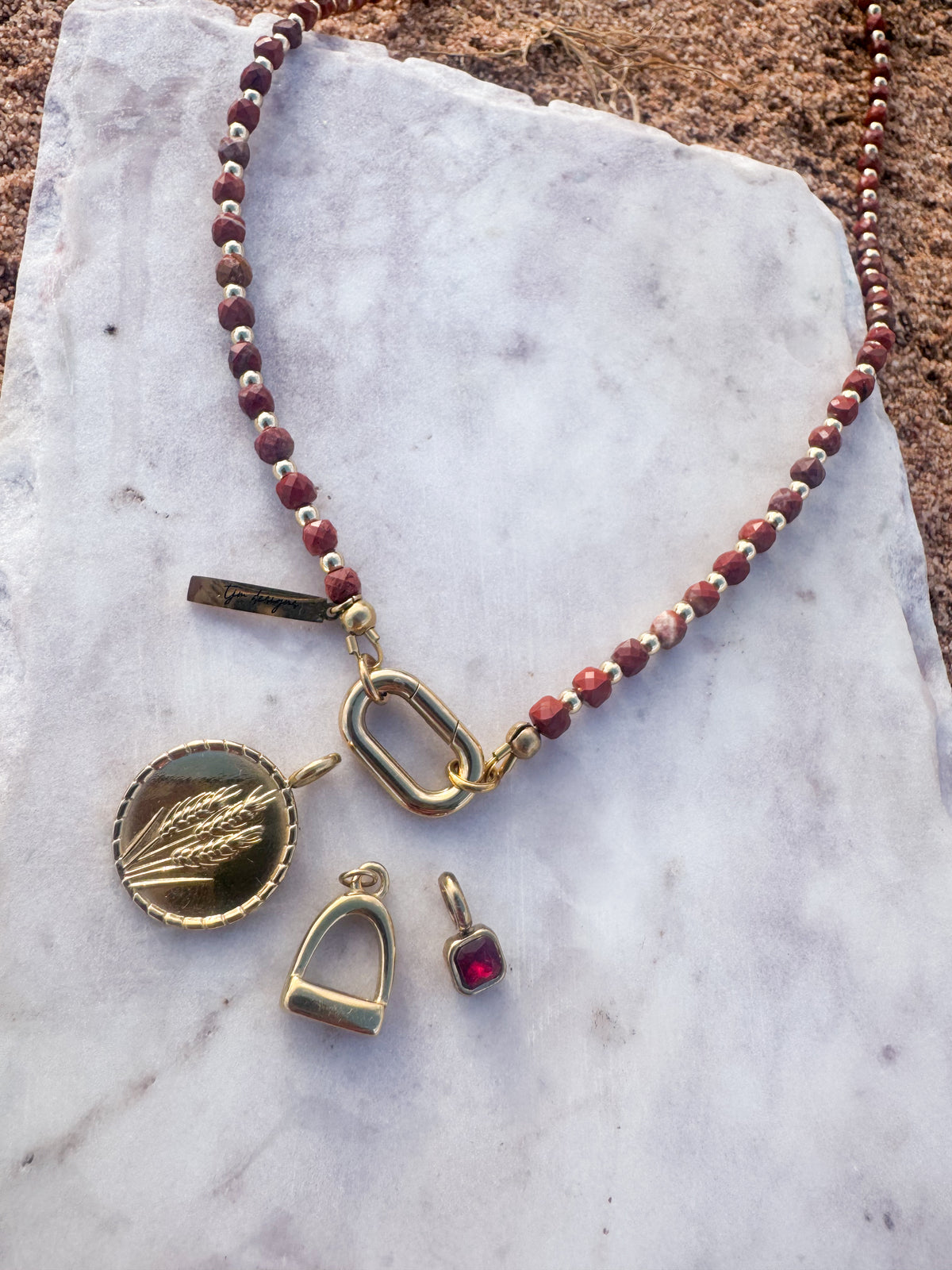 Gemstone Charm Necklace