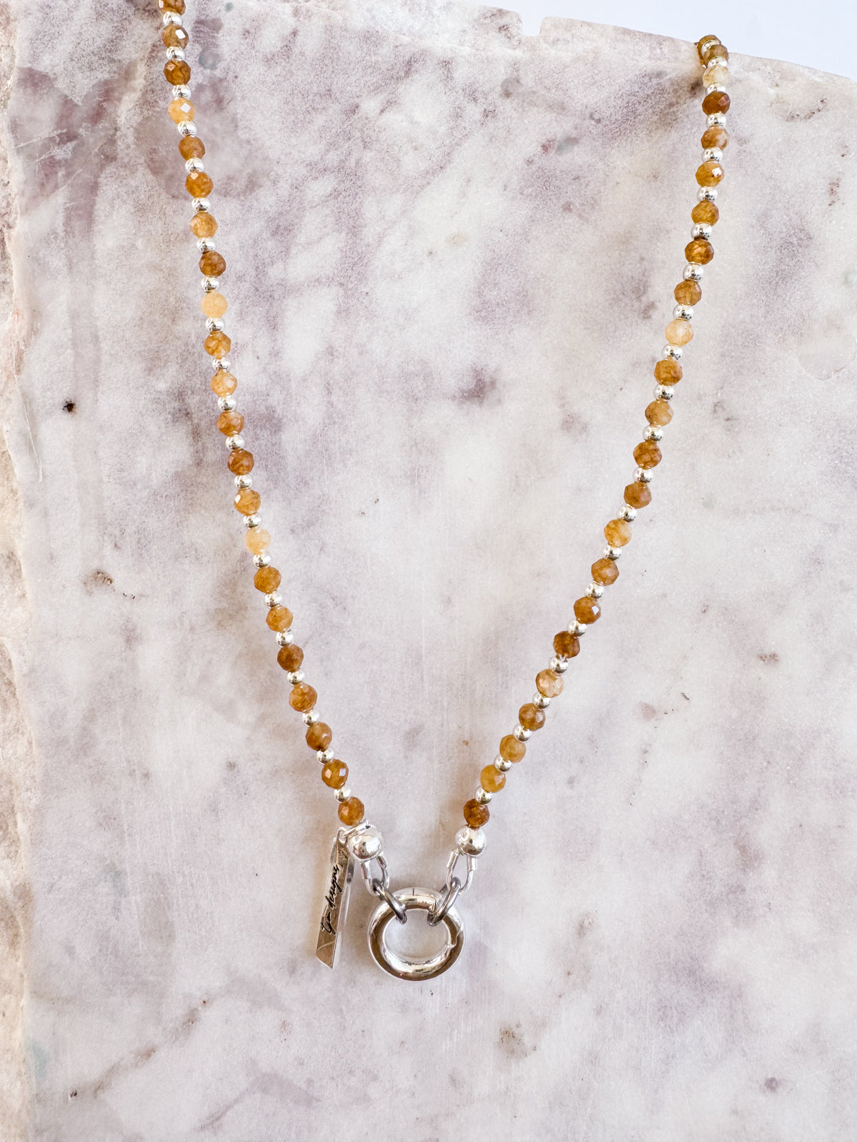 Mini Gemstone Charm Necklace