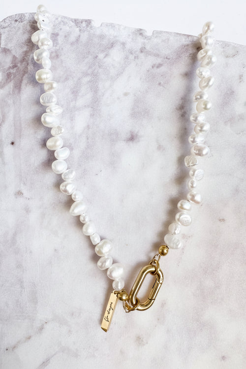 Dolly Pearl Charm Necklace