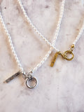 Mini Pearl Charm Necklace
