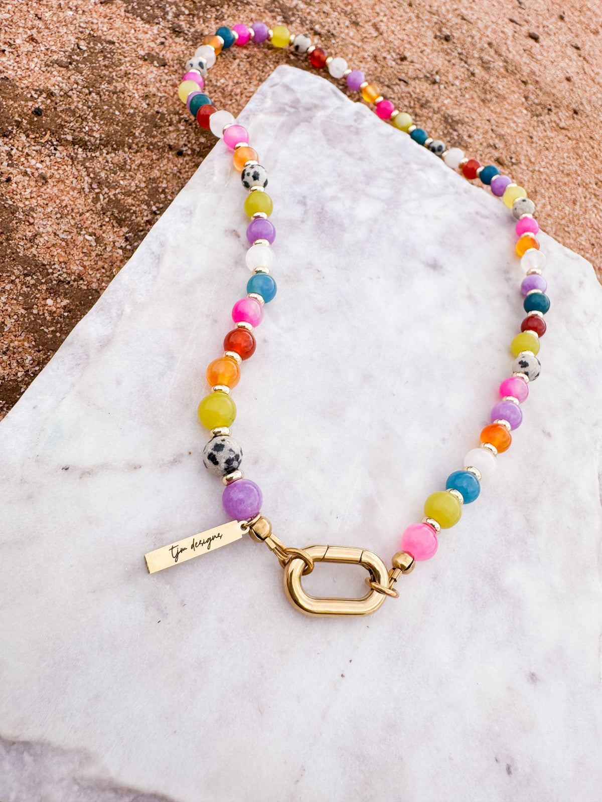 Gemstone Charm Necklace