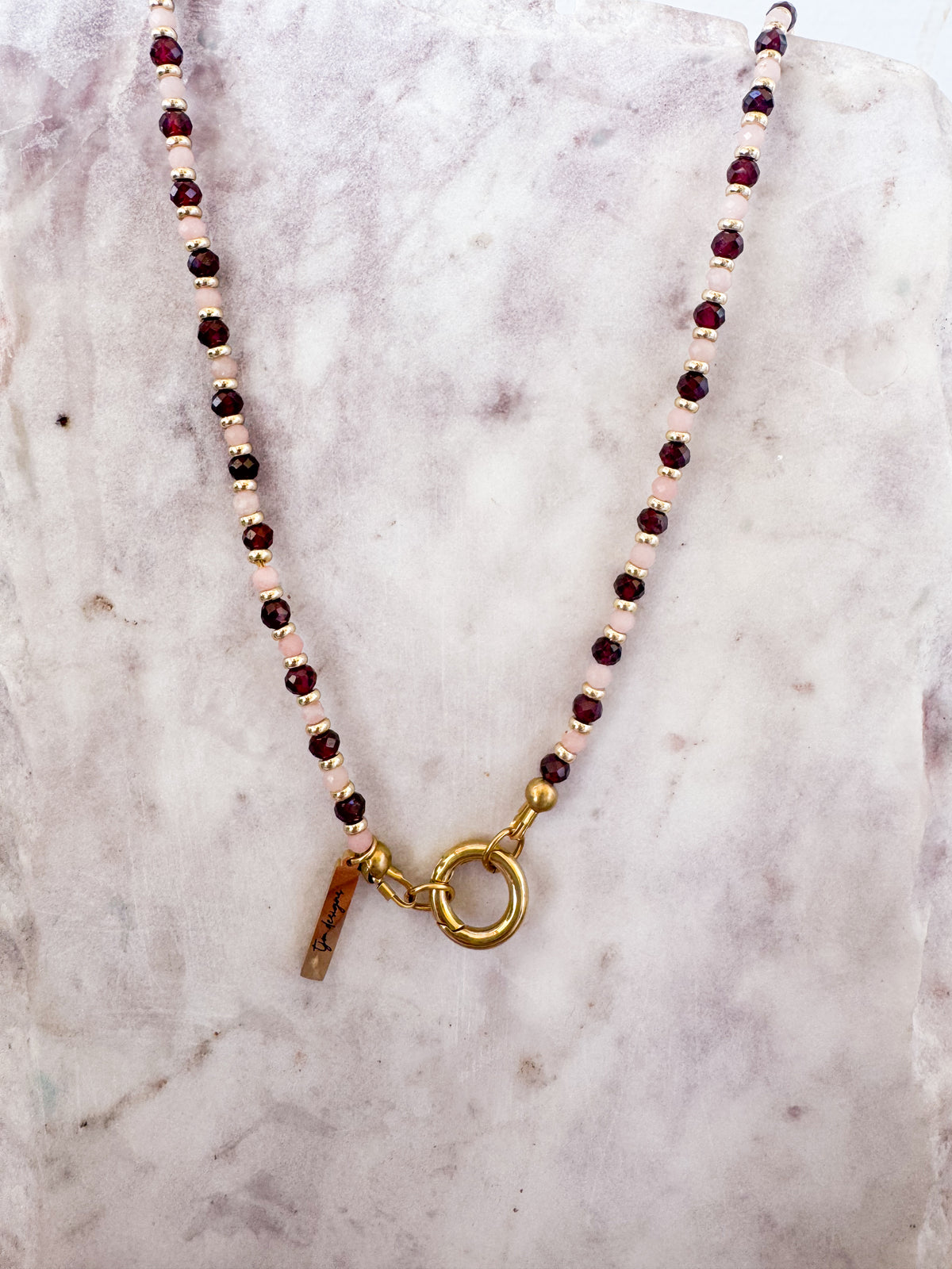 Mini Gemstone Charm Necklace