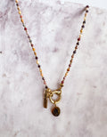 Mini Gemstone Charm Necklace