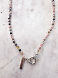 Mini Gemstone Charm Necklace