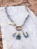 Gemstone Charm Necklace