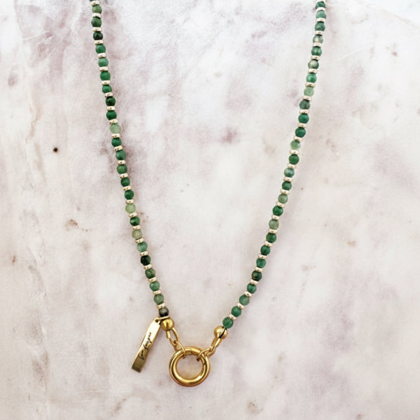 Mini Gemstone Charm Necklace
