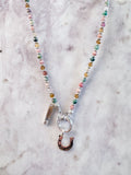 Mini Gemstone Charm Necklace