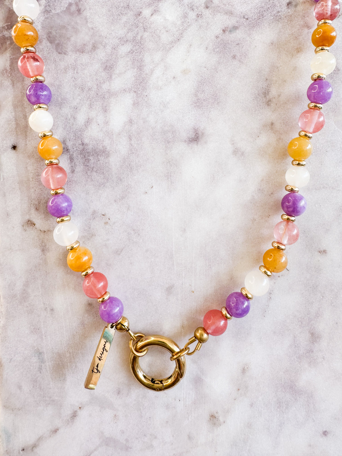 Gemstone Charm Necklace
