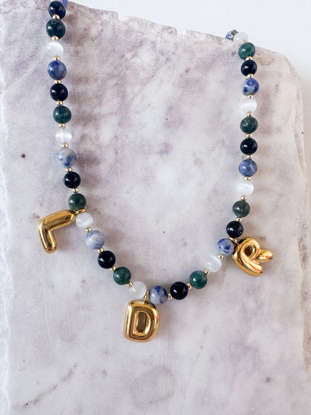 Custom Gemstone Charm Necklace
