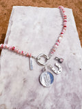 Heishi Shell Charm Necklace